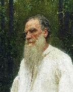 Ilya Repin Lev Nikolayevich Tolstoy shoeless. china oil painting artist